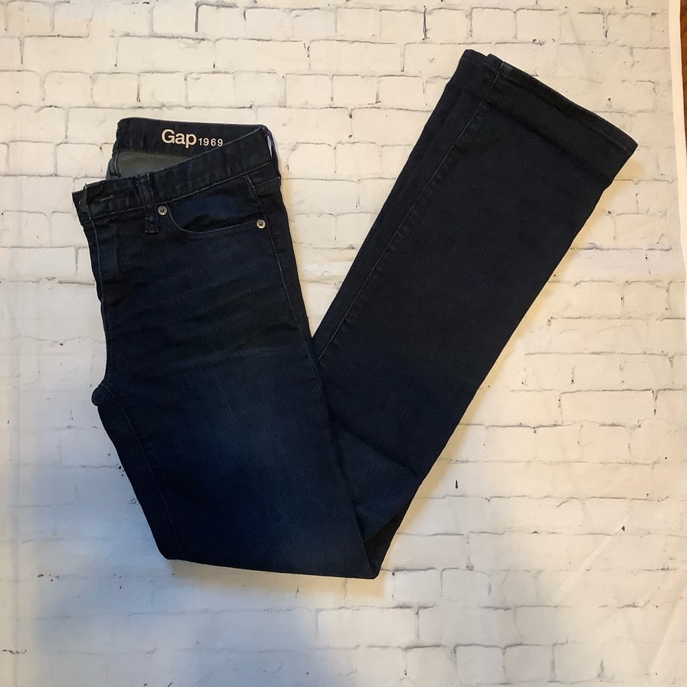Gap 1969 perfect boot 24R dark wash jeans